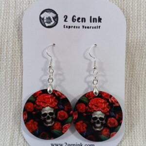 Crimson Bloom Skulls